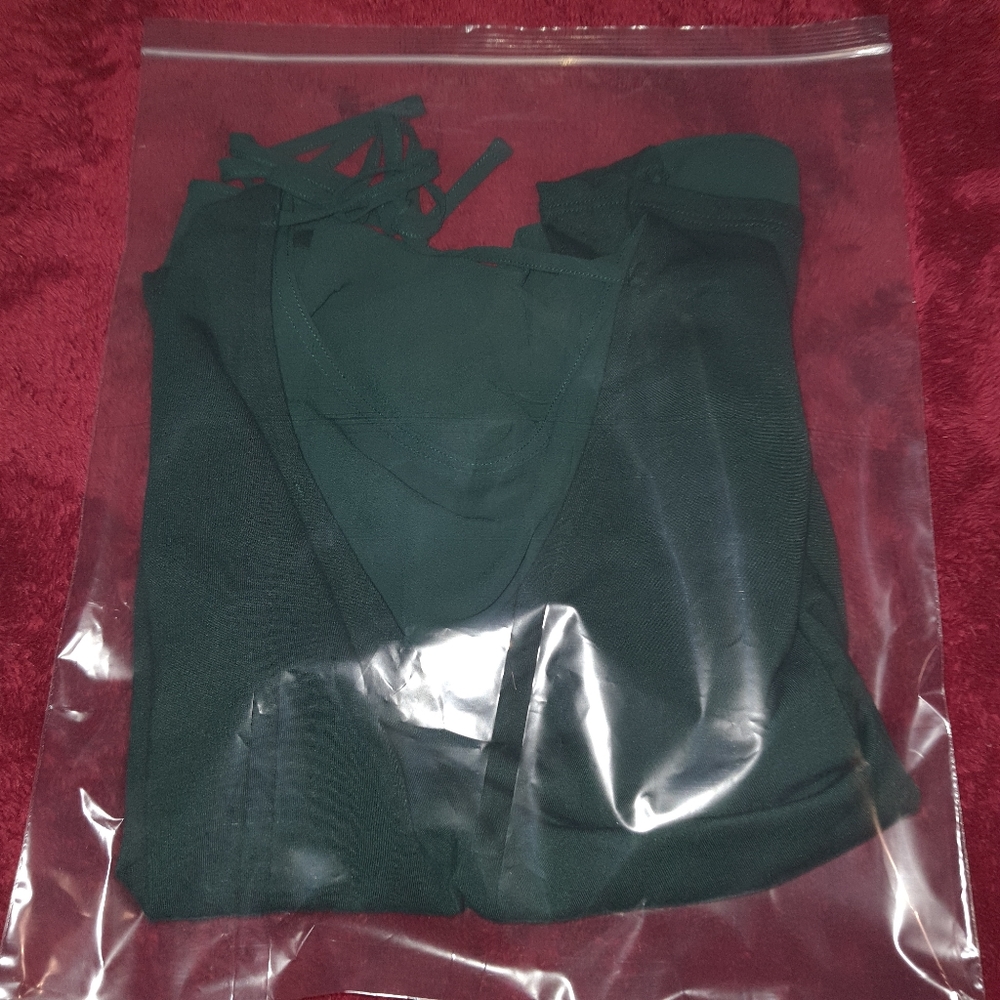 Women's Ann Taylor Loft Forest Green Blouse Small - Picture 8 of 8